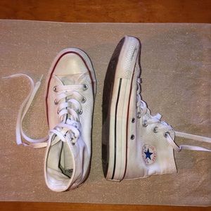 WHITE converse